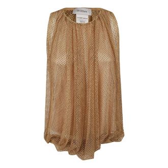 Max Mara Sleeveless Tops, female, Brown, Size: XL Nodo Top