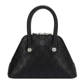 Philipp Plein Borsa Majestic Monogram con Manico - - Bags - Donna - Nero - ONE SIZE
