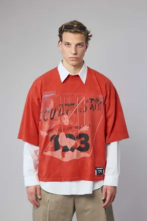RRR123 Left Out Vintage Tee Red