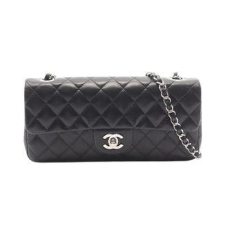Chanel Pre-owned Matelasse Lamslederen Schoudertas - Dames - Pre-owned - Zwart - Maat: ONE Size Leer