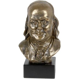 OEM Benjamin Franklin - Busto En M&aacute;rmol, Estatuilla De Un Personaje Famoso, Decoraci&oacute;n Para Oficinas, Escuelas Y Hoteles De Art-dog
