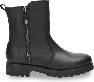 Panama Jack Womens Fabi Igloo B1 Black Waterproof Leather Ankle Boots