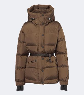 Moncler Salastrains belted ski jacket