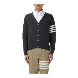 Thom Browne Heren, Truien, Zwart, Maat: XL Wol