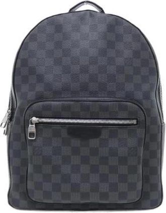 Louis Vuitton Pre-owned Louis Vuitton Josh Damier Graphite Coated Canvas Rugzak - unisex - Vintage Rugzakken - Zwart - ONE Size - Vintage