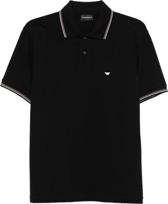 Emporio Armani Polo in cotone con logo Emporio Armani