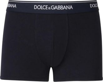 Dolce & Gabbana Blauw Stretch Katoenen Jersey Ondergoed - Heren - Onderbroek - Blauw - XL - Katoen - Ondergoed