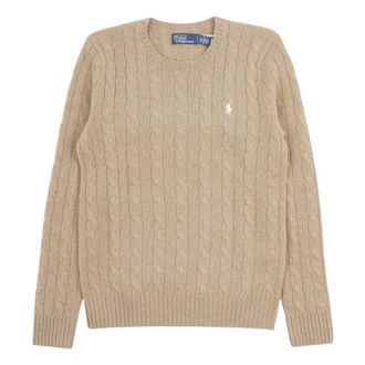 Polo Ralph Lauren Rondgebreide trui - Dames - Ronde hals truien - Bruin - S - Truien & Vesten