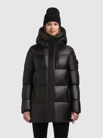 Khujo Steppjacke KHUJO DROWN SHINY, Damen, Gr. XXL (44), schwarz, Steppware, Obermaterial: 100% Polyester. Futter: 100% Nylon. Wattierung: 100% Polyester, u