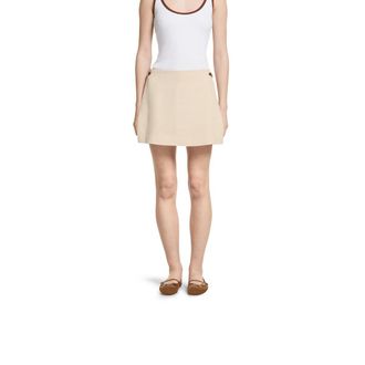 Gucci Rok Linnen Canvas W/paardenbit