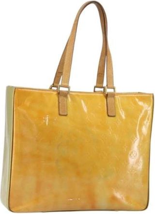 Louis Vuitton Pre-owned Tote Bag - Dames - Vintage Shopper - Geel - ONE Size - Leer - Vintage