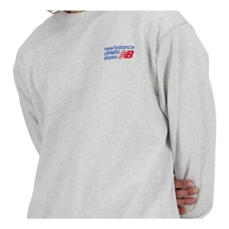 New Balance Athletics Premium Logo Crew T-Shirt Ash Multi MT41547AHH