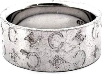 Celine Silver Silver Band Ring (Pre-Owned)