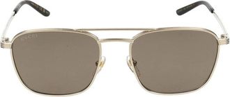 Gucci Gg1881S Vierkante Zonnebril - Heren - Accessoires - Geel - Maat: 54 MM Nylon