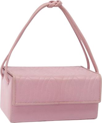 Fendi Classic Box Bag Leather Pink Leather Handbag (Pre-Owned)