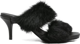 Pedro Garcia 65 mm Cissy sandalen met hak en afwerking - Zwart