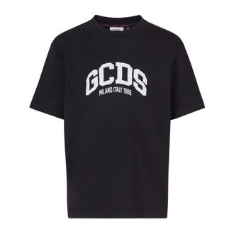 GCDS Gcds, Heren, Tops, Zwart, Maat: M Katoen