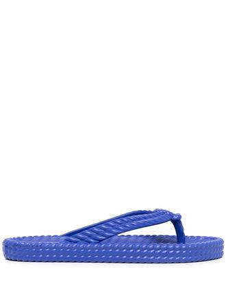 Isabel Marant Fira braided-effect flip flops - Blue