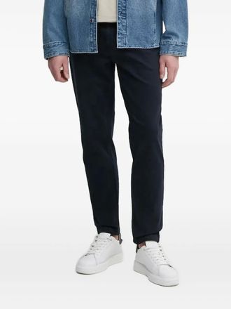 BOSS Chino met paspelzak - Blauw