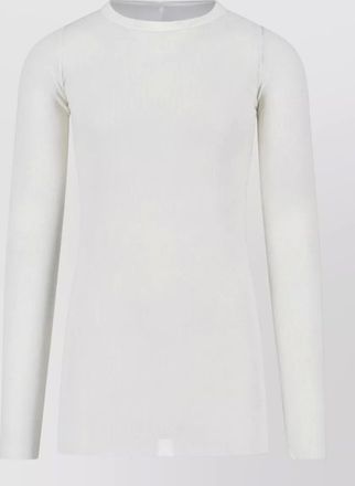 Rick Owens crew neck ribbed texture long sleeves t-shirt