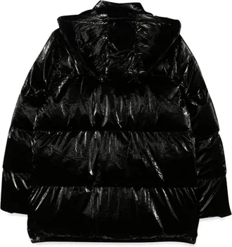 Michael Kors Hooded Down Insulation Down Jacket - Black