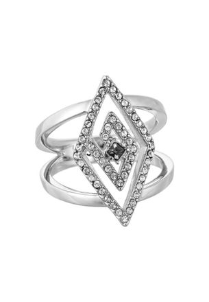 Karl Lagerfeld Womens 5483681 Ladies Ring - Silver Stainless Steel - Size O