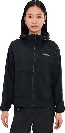 Columbia Spire Valleytm Windbreaker Womens Jacket Black : 2XL, Nylon