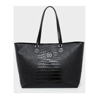 Philipp Plein Tote Bags, female, Black, Size: ONE SIZE Shopper Bag Crystal Skull