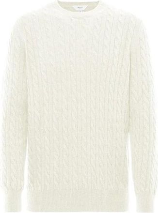Malo Cashmere Truien - Heren - Cashmere truien - Wit - L - Truien & Vesten