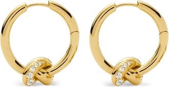 Missoma Lucy Williams oorringen met zirconia en geknoopt detail - Goud