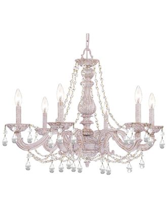 Crystorama 6-Light Paris Market Chandelier Hand Cut Crystal