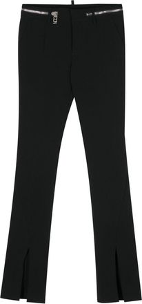 Dsquared2 Icon flared trousers - women - Polyurethane/Polyester/Polyester - 38 - Black