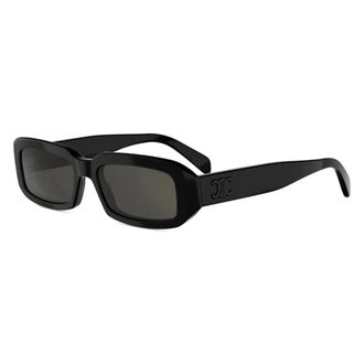 Celine Celine - Triomphe Rechthoekige Zonnebril - unisex - Accessoires - Zwart - Maat: 54 MM Polyamide