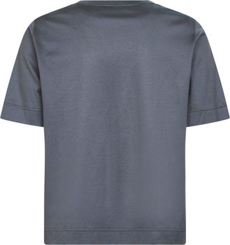 Blanca Vita Womens T-Shirt V-Neck Grey Cotton T-Shirts & Jerseys