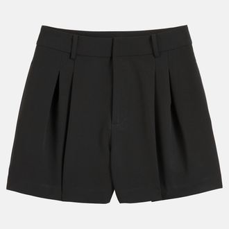 La Redoute Collections Korte broek met plooien van polyviscose