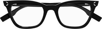 Alexander McQueen Square Full Rim Eyeglasses - Black