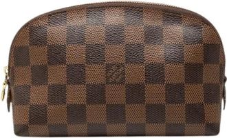 Louis Vuitton Pre-owned Damier Canvas Pouch - Dames - Vintage Accessoires - Bruin - ONE Size - Vintage
