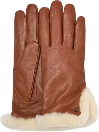 UGG Reversible Chestnut high quality Tan Cream Leather & Shearling Headband NWT