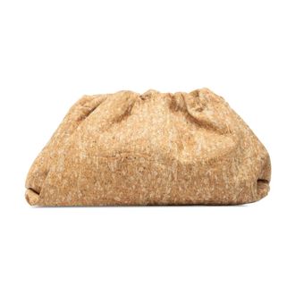 Bottega Veneta Pre-owned Clutches, female, Brown, Size: ONE SIZE Pre-owned Gathered Top Handle Bag