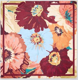 Mango Foulard stampa floreale rosa - Donna - Taglia unica - MANGO