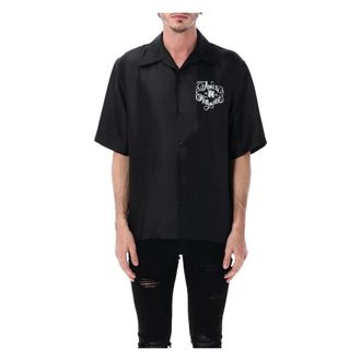 Amiri Short Sleeve Shirts, male, Black, Size: M Hollywood Shirt