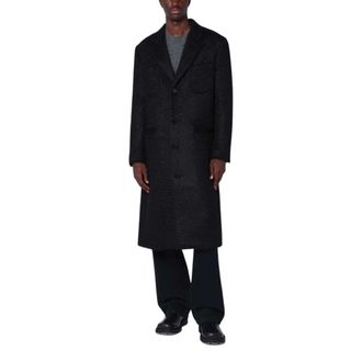 Namacheko Single-Breasted Coats, male, Black, Size: S Cappotto Monopetto