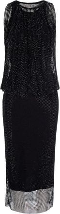 Sportmax Midi Jurken - Dames - Feestkleedjes - Zwart - XS - Polyester - Kleedjes