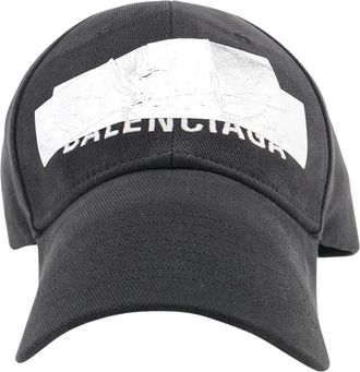 Balenciaga Gorra con Cinta Plateada - Accessories - Hombre - Negro - M