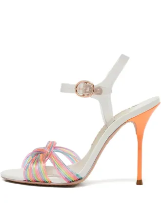 Sophia Webster 105mm knot-detailing heeled sandals - Blue