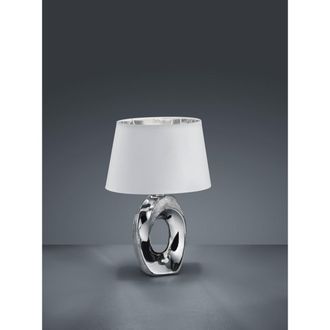 Reality L&aacute;mpara De Mesa Small Table Attack E14 Chrome White Color R50511089