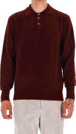 Drumohr Brushed Wool Crewneck Sweater