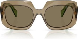 Prada 54mm Square Sunglasses in Terra /Light Brown at Nordstrom