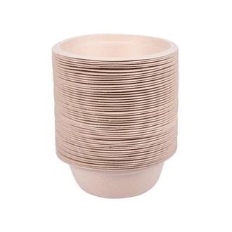 OEM Bol Desechable Biodegradable De 350 Ml, Paquete De 100 Unidades, Sustituto De Bol De Papel, Bolsa Grande Ecol&oacute;gica Para Bol, Hecho De Az&uacute;car Totalment