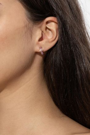 Coach Brass Earrings, Womens, Gold